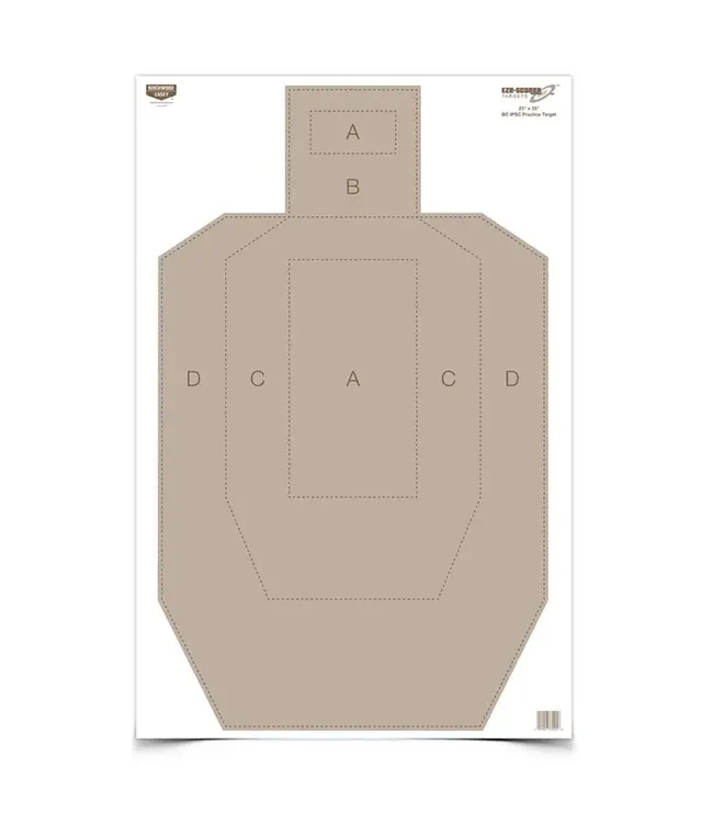 Birchwood Eze-Scorer 23 x 35 IPSC Practice Target, 5 Targets