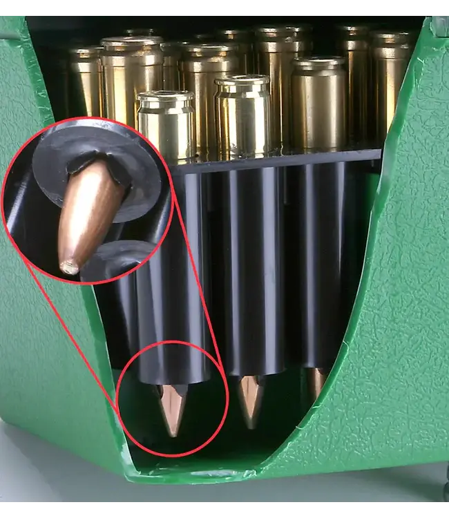 MTM Deluxe Ammo Box - 100 Round Handle, 22-250 to 458 Win