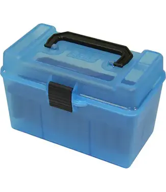 MTM Deluxe Ammo Box - 50 Round Handle, 7mm Rem Mag, 300 Win Mag