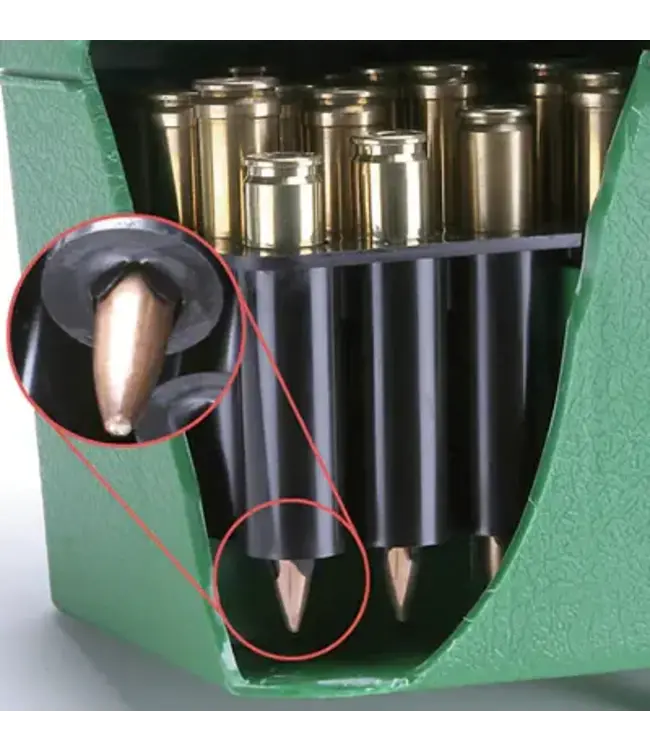 MTM Deluxe Ammo Box - 50 Round Handle,  22-250, 243, 308