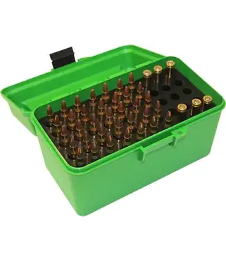 MTM Deluxe Ammo Box - 50 Round Handle, 25-06, 30-06, 270 Win