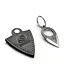 Beaver CraftSmall Keychain Knife with Finger Ring and Leather Sheath