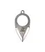 Beaver CraftSmall Keychain Knife with Finger Ring and Leather Sheath
