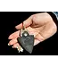 Beaver CraftSmall Keychain Knife with Finger Ring and Leather Sheath