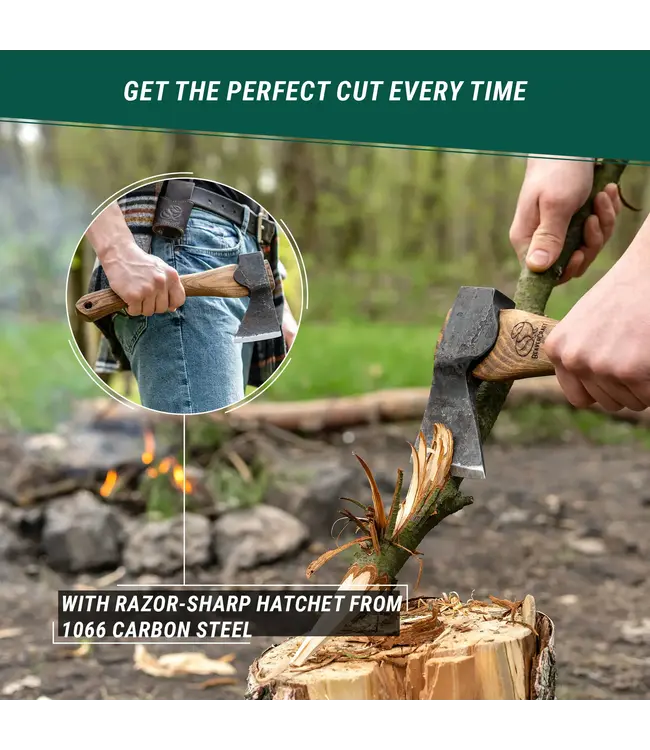 Beaver Craft Compact Bushcraft Carving Hatchet for Various Tasks and Purposes