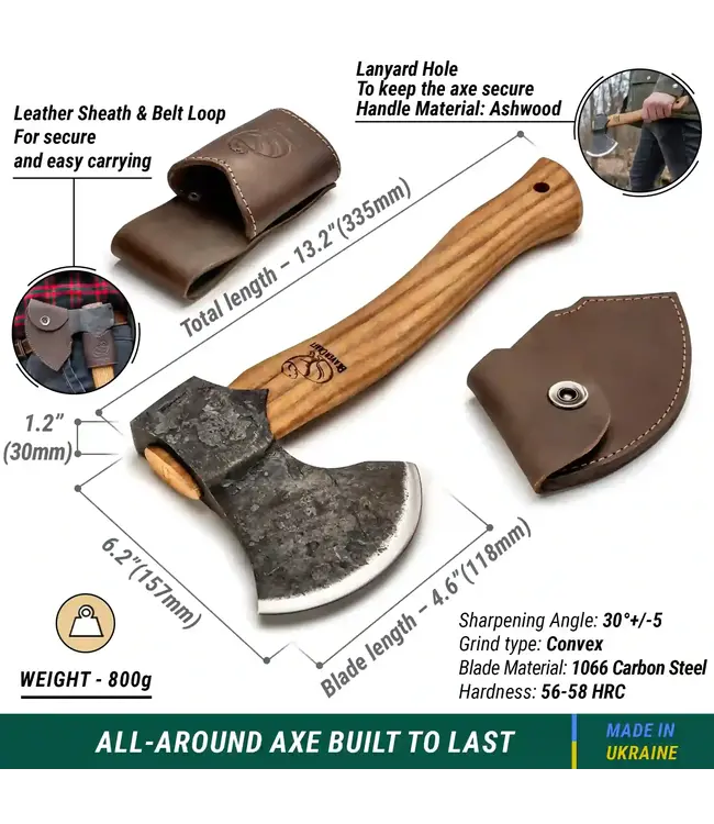 Beaver Craft Woodcraft Bushcraft Splitting Hatchet