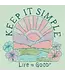 Life is Good Women's Keep It Simple Sun Boxy Crusher Tee