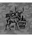 Life is Good Men's Buck Stops Here Allover Printed Crusher Tee