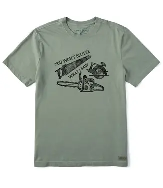 LIFE IS GOOD Life is Good Men's You Won't Believe What I Saw Crusher Tee