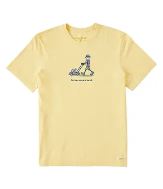 LIFE IS GOOD Life is Good Men's Jake Father Mows Best Push Mower Short Sleeve Tee