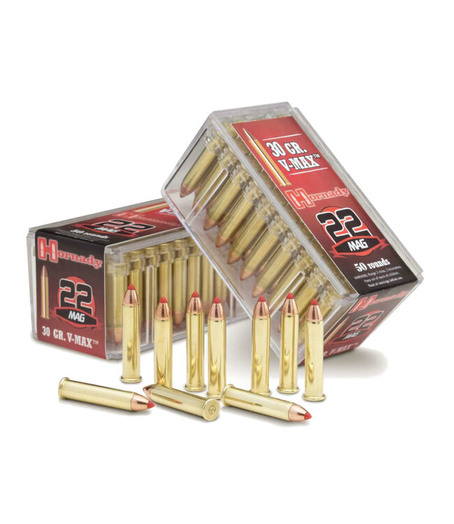 Hornady 22 WMR 30 gr V‑MAX Varmint Express Rimfire