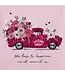 Life is Good Women's Keys to Happiness Floral Pickup Crusher Vee