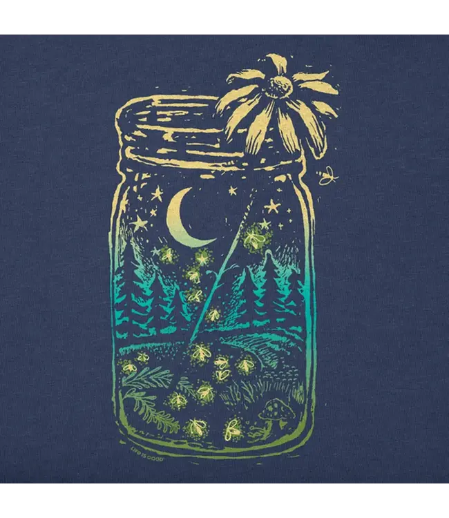 Life Is Good Women's Firefly Moon Jar Crusher Vee