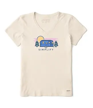 LIFE IS GOOD Life is Good Women's Simplify Camper Crusher Vee