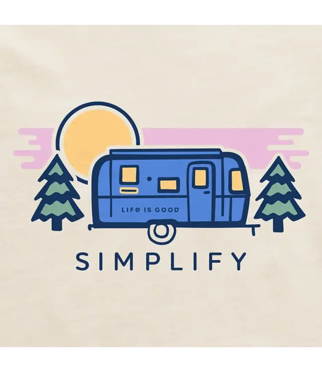 Life is Good Women's Simplify Camper Crusher Vee
