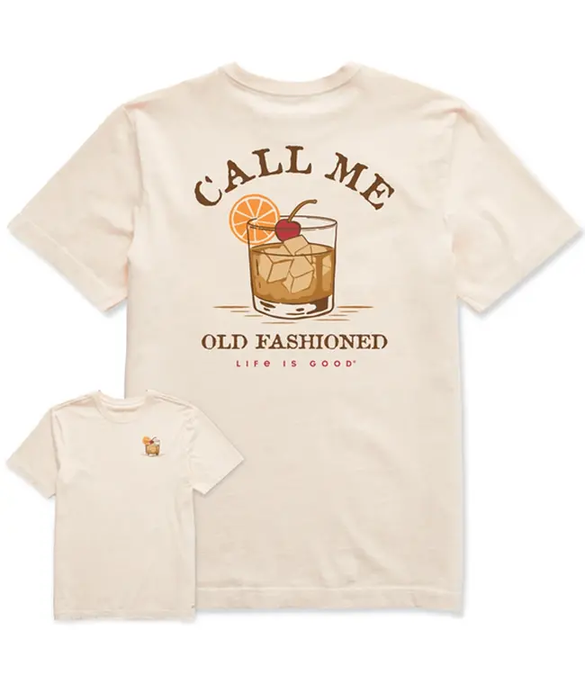 Life is Good Men's Call Me Old Fashioned Crusher Tee
