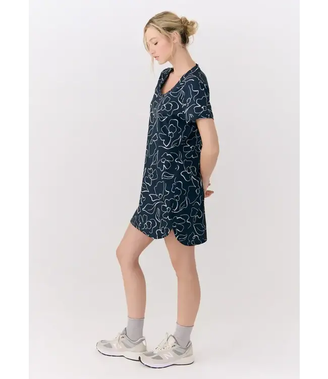 Lolë Olivie V Neck Dress