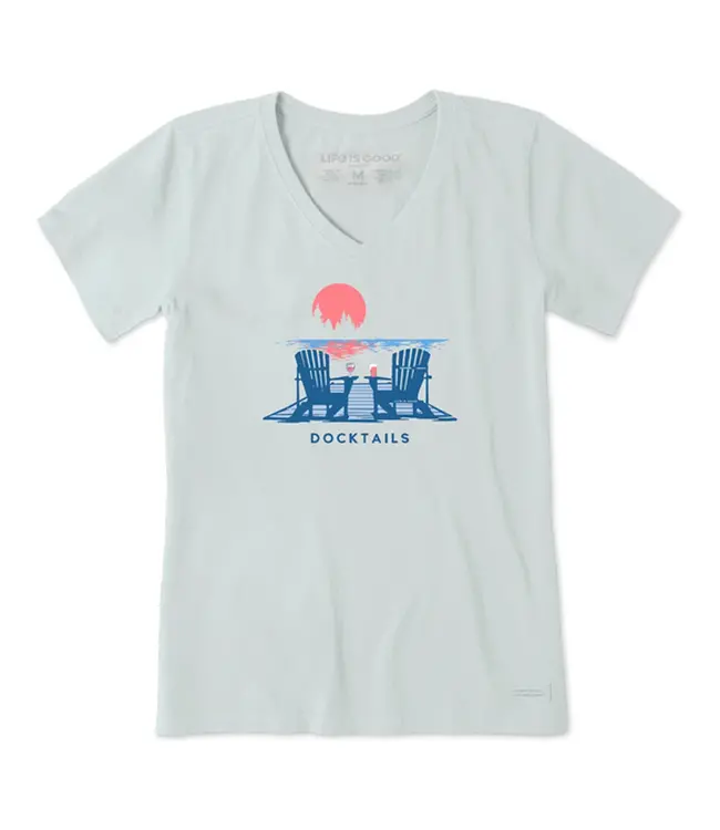 Life Is Good Women's Docktails Adirondacks Crusher-LITE Vee