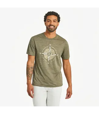 LIFE IS GOOD Life is Good Men's Tribal Compass Sun Crusher Tee