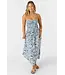 O'Neill Devyn Midi Palmetto Floral Dress