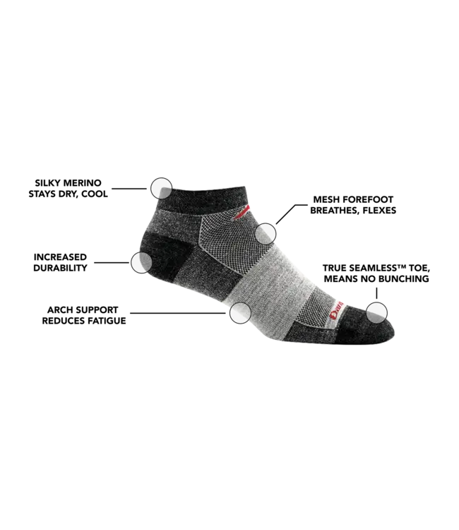 Darn Tough Men's No Show Lightweight Running Sock