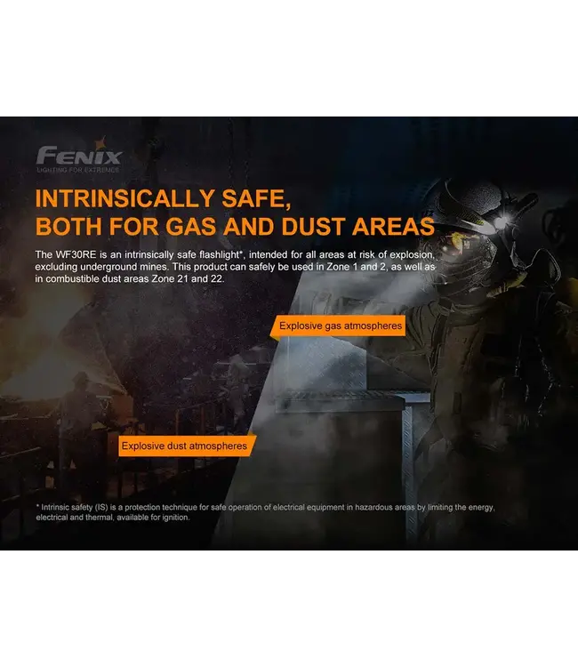 Fenix WF30RE Intrinsically Safe Flashlight