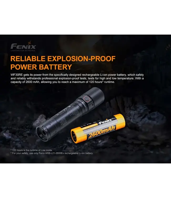 Fenix WF30RE Intrinsically Safe Flashlight