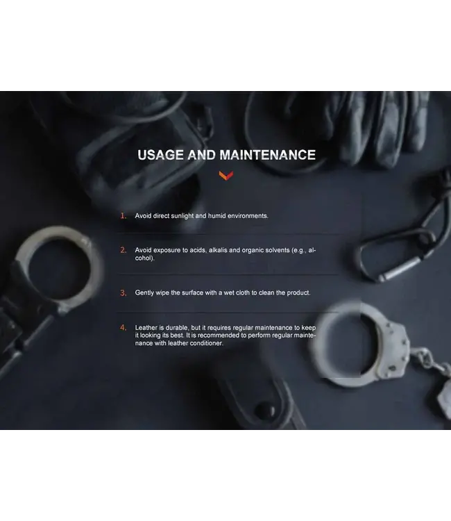 Fenix ALP-20 Leather Flashlight Holster