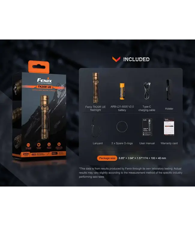 Fenix TK20R UE Rechargeable Flashlight