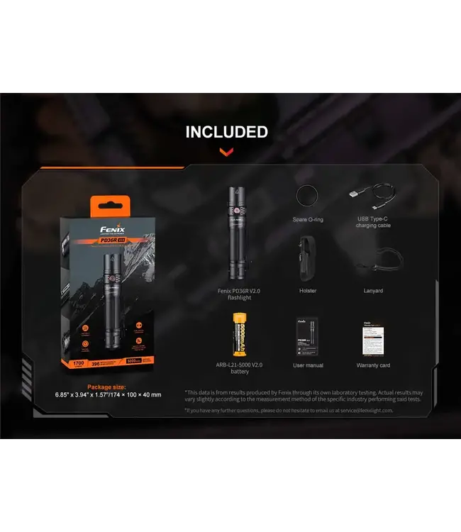 Fenix Fenix PD36R V2.0 Rechargeable Flashlight