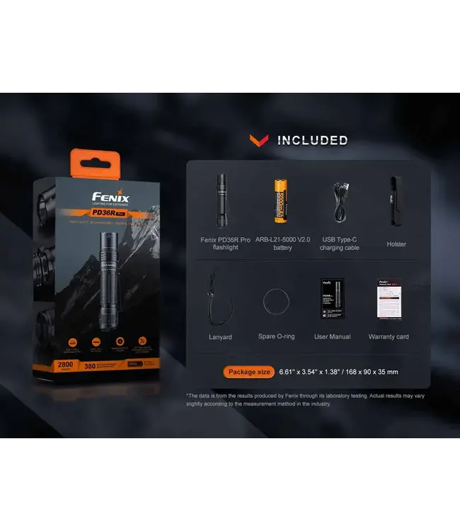 Fenix PD36R PRO Rechargeable Flashlight