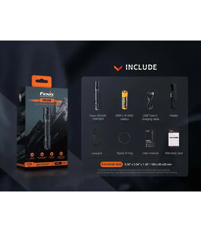 Fenix PD35R Rechargeable Flashlight