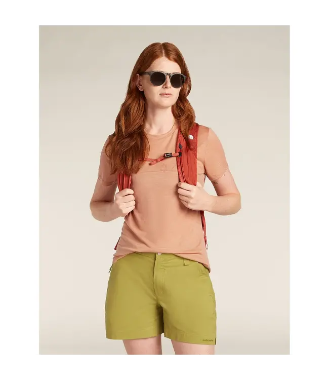 Icebreaker Women's Merino 150 Tech Lite Short Sleeve T-Shirt Single Line Camp