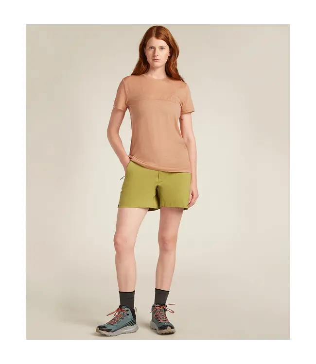 Icebreaker Women's Merino 150 Tech Lite Short Sleeve T-Shirt Single Line Camp