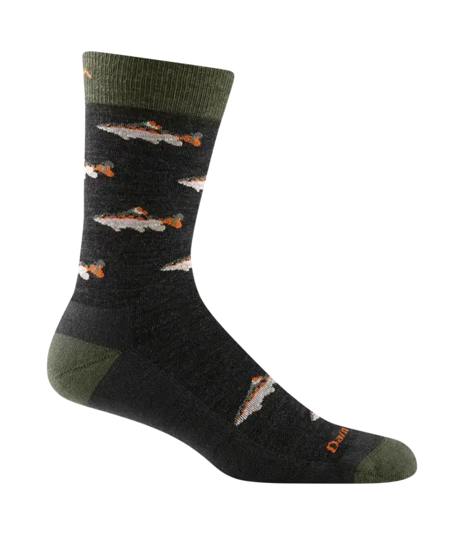 Darn Tough Men's Spey Fly Crew Lightweight Lifestyle Sock