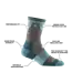 Darn Tough Women's Bear Town Micro Crew Lightweight Hiking Sock