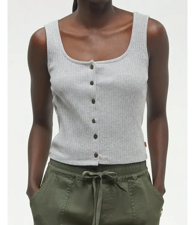 TenTree Moraine Rib Button Front Tank