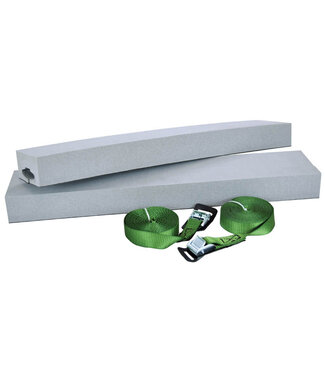 MALONE Malone Standard SUP Foam Block Kit with Load Straps - Universal Fit - 24" Long