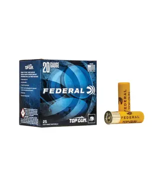 FEDERAL AMMO Federal Top Gun Ammunition - Top Gun, 20 Gauge, 8 Shot, 2-3/4 in, 7/8 oz, 1210 fps
