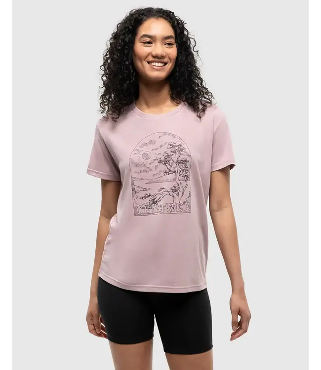 Tentree Women's Clifftop Crew Neck Graphic Shortsleeve T-Shirt
