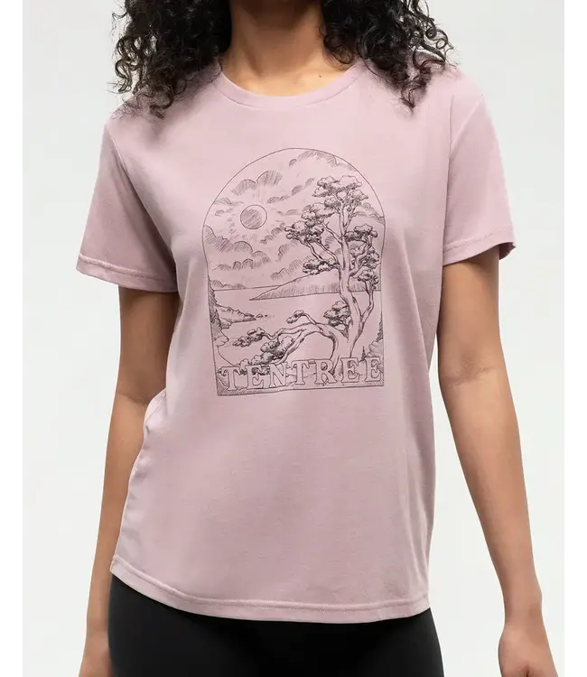 Tentree Women's Clifftop Crew Neck Graphic Shortsleeve T-Shirt