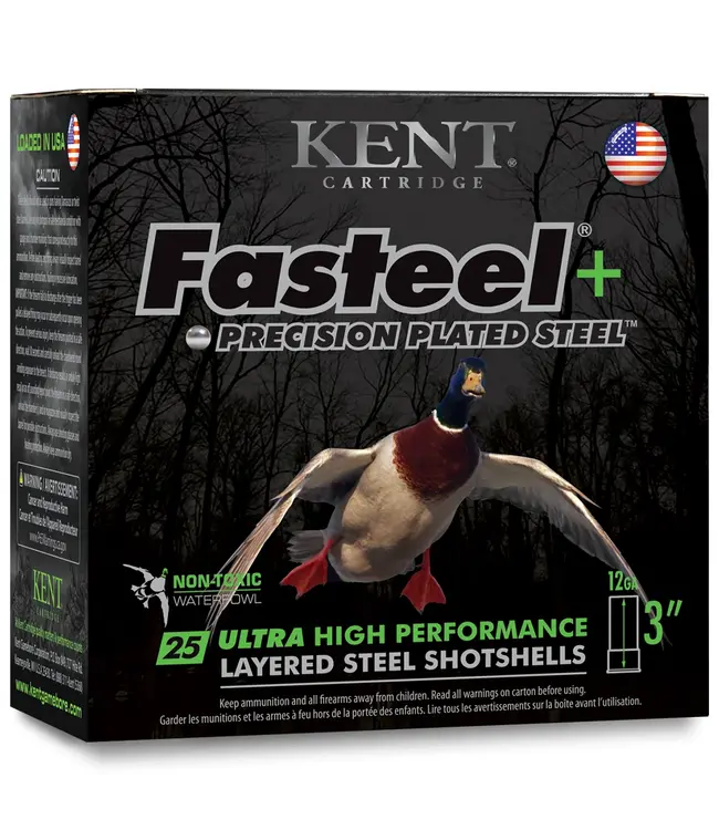 Kent Cartridge Fasteel + Precision Plated Steel Waterfowl