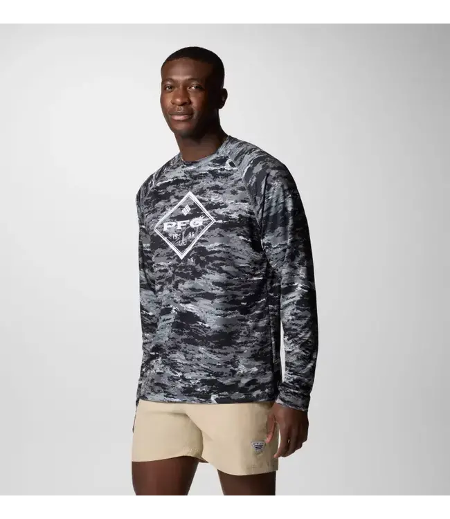 Columbia Men’s Men's PFG Super Solar Stream Graphic Long Sleeve Shirt