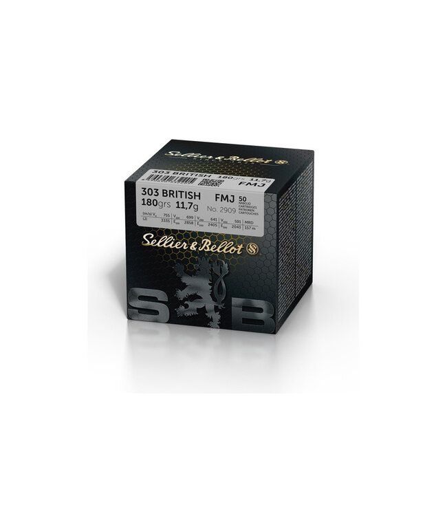 Sellier & Bellot 303 BRITISH 180GR FMJ [200RND BULK]