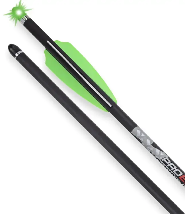 TenPoint Crossbow Technologies Lighted Alpha-Blaze Pro Elite 400 Carbon Crossbow Arrows [3 Pack]