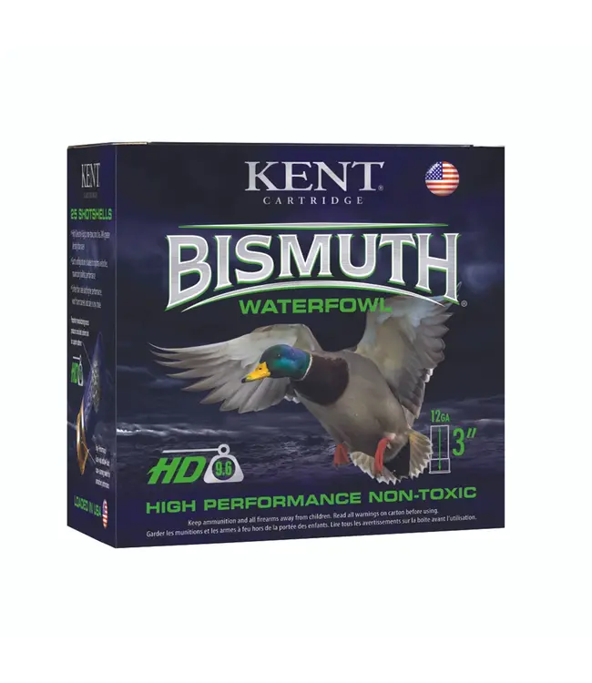 Kent BOX of Bismuth Waterfowl Ammo - 12GA, 3 ", 1 3/8 OZ, 1450 FPS, 25 Rounds