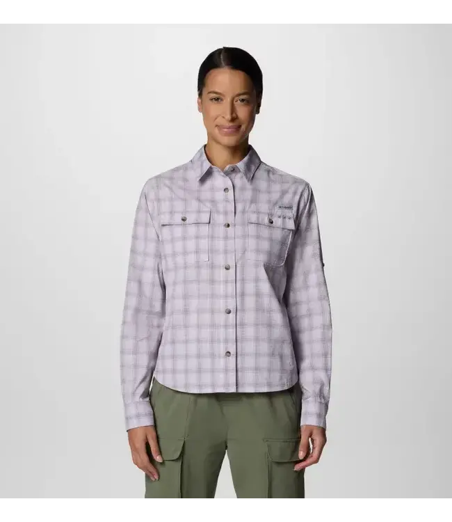 Columbia Women's PFG Wild Cast Performance Yarn Dye Long Sleeve Shirt