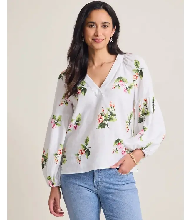Tommy Bahama Coastalina Linen Florentina Flourish Top