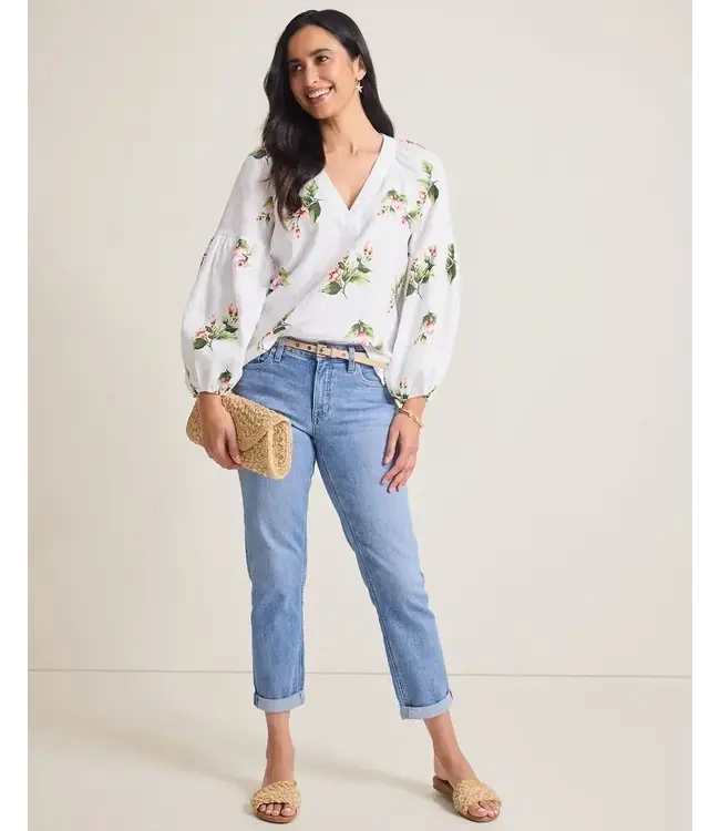 Tommy Bahama Coastalina Linen Florentina Flourish Top