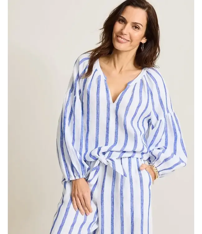 Tommy Bahama Coastalina Linen Tie-Front Top